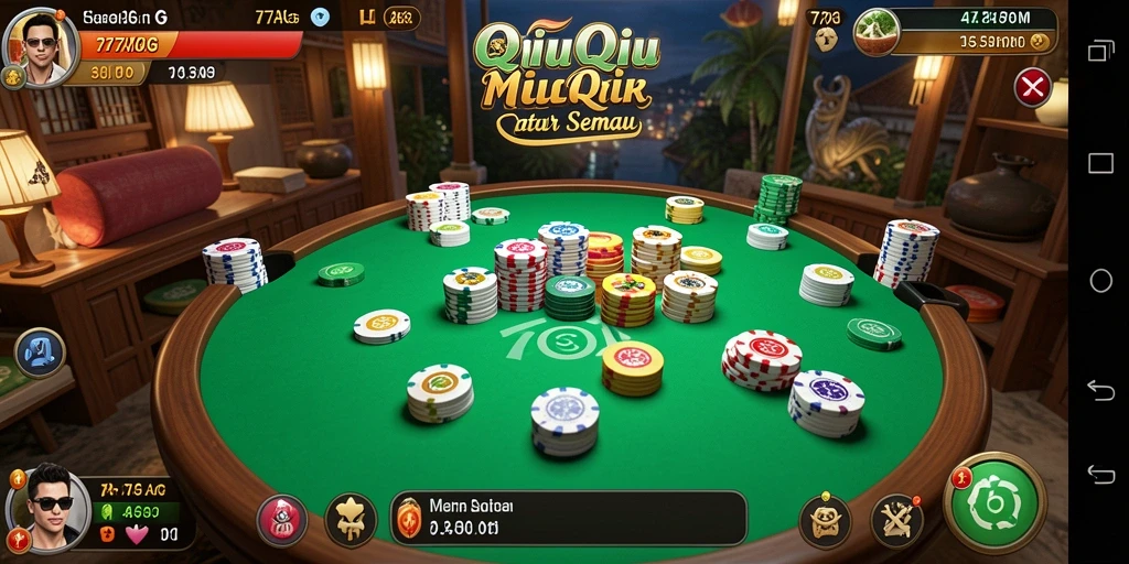 Screenshot gameplay 77AG QiuQiu yang seru dan menegangkan.