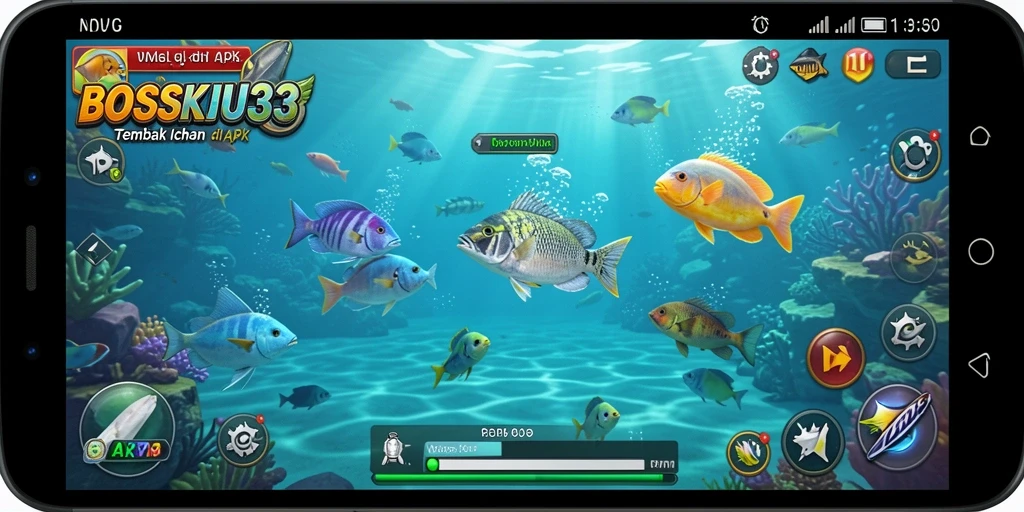 Tampilan menarik dari gameplay Tembak Ikan di BOSKU33.