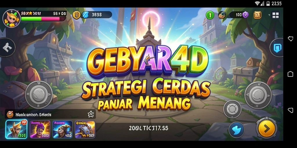 Screenshot GEBYAR4D menampilkan aksi seru gameplay strategi.