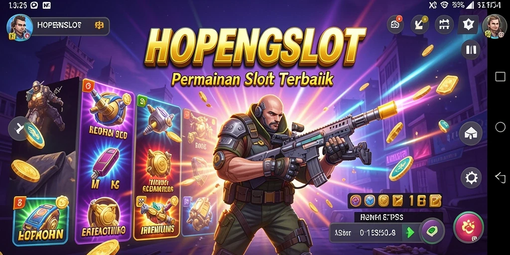 Gambaran gameplay seru HOPENGSLOT dengan elemen TPS.