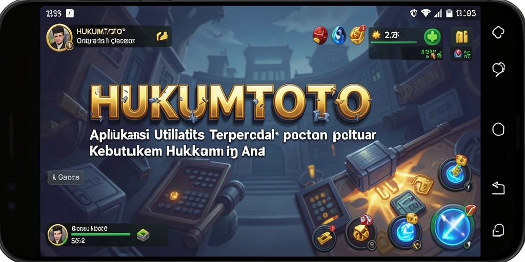 Tampilan antarmuka HUKUMTOTO yang sederhana dan informatif.