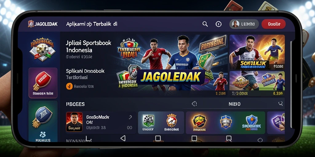 Screenshot gameplay dari JAGOLEDAK yang menampilkan suasana taruhan olahraga.