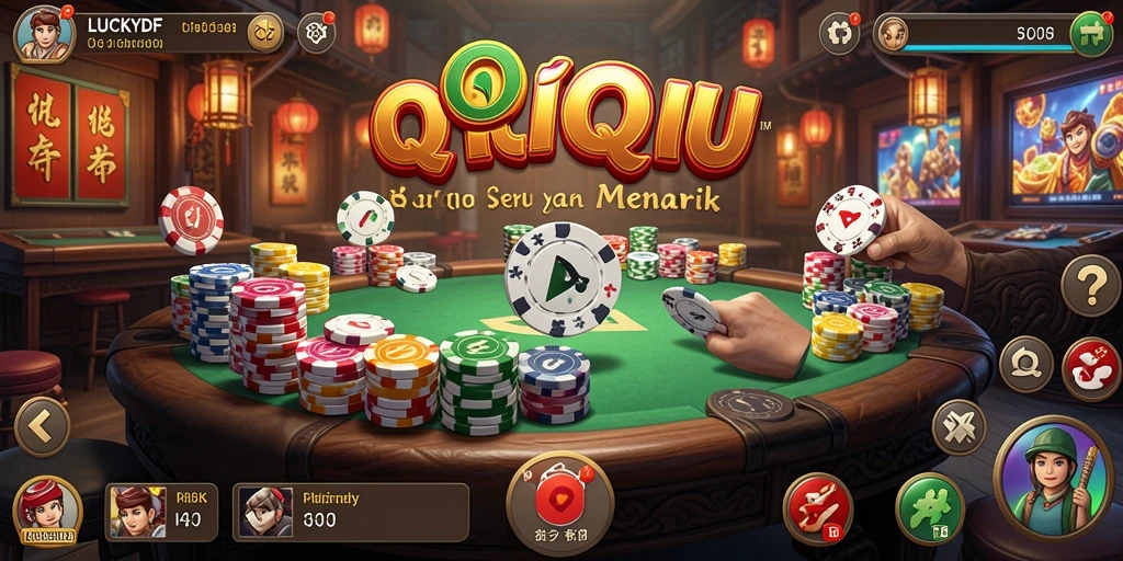 Screenshot gameplay LUCKYDF yang menampilkan aksi seru QiuQiu.
