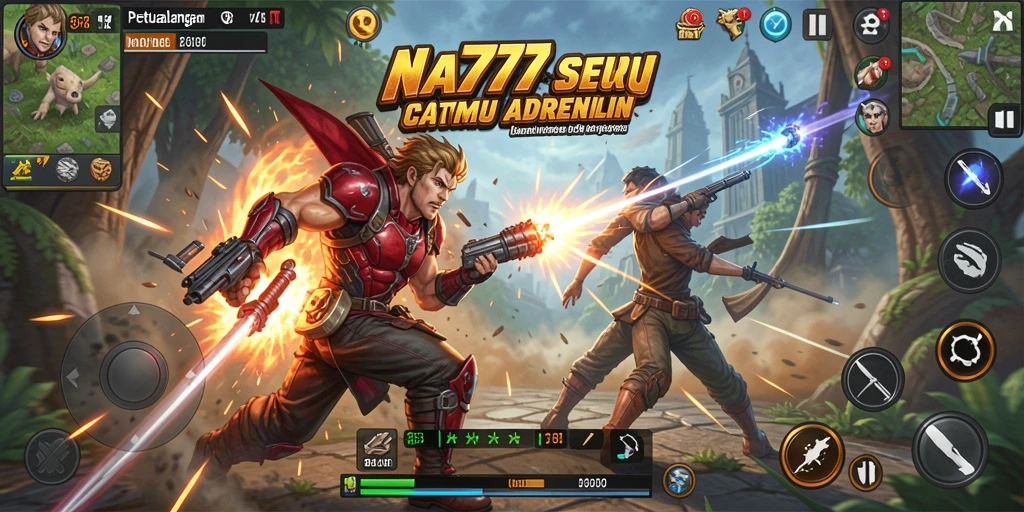 Tampilan gameplay NA777 yang penuh aksi dan seru.