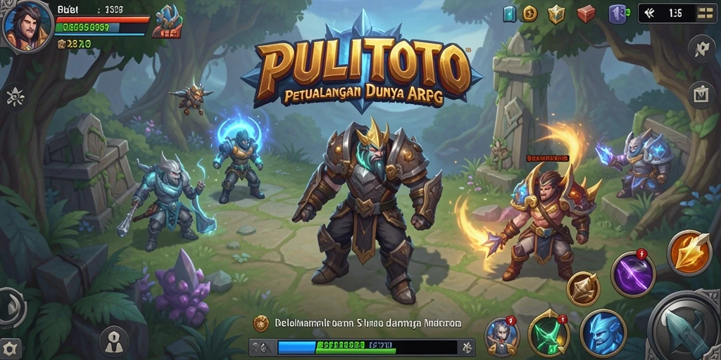 Tangkapan layar PULITOTO menampilkan aksi pertarungan dinamis dalam dunia ARPG yang menakjubkan.